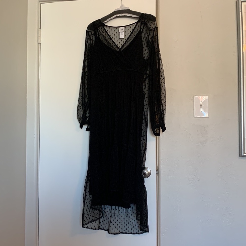 Cabi black midi dress, never worn